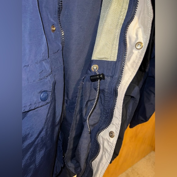 Timberland Weathergear Windbreaker Men's Hooded Jacket Navy Blue 2002 Me… - Picture 5 of 6